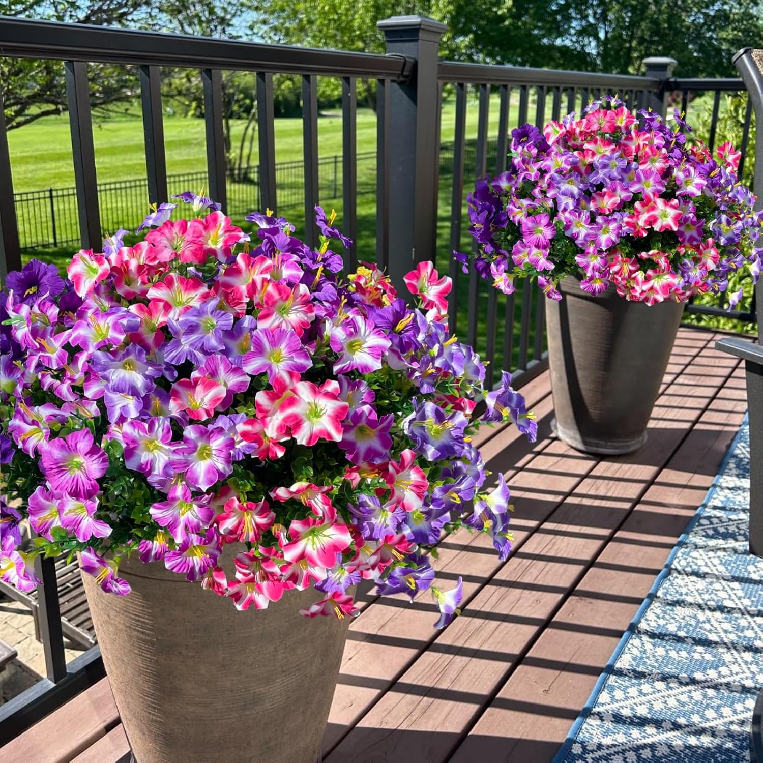 Four-Color Faux Petunia Flowers — Set of 12 Bundles - Image 4
