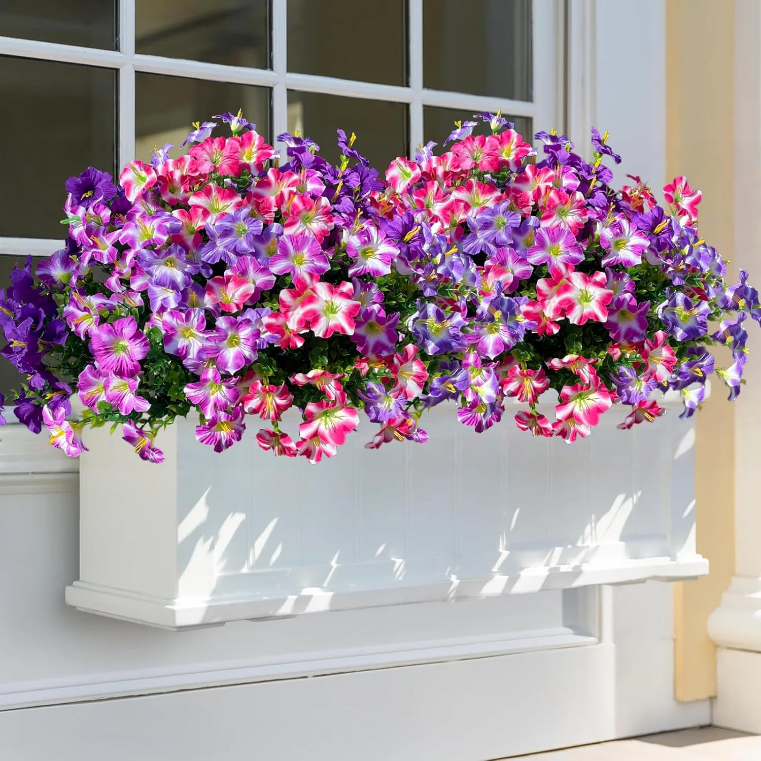 Four-Color Faux Petunia Flowers — Set of 12 Bundles - Image 6
